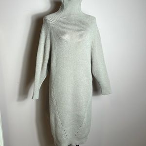 Women’s Turtleneck Midi Knit Sheath Dress size M